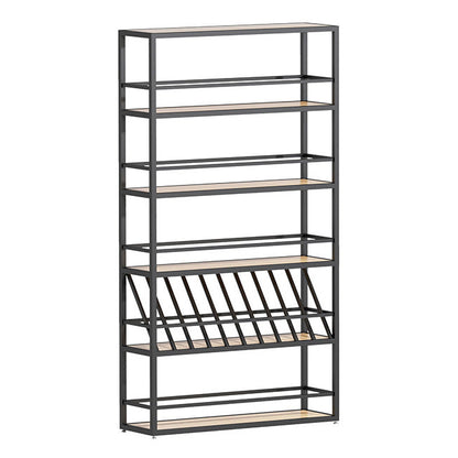 Industrial Floor Wine Bottle Rack Iron Wine Rack Bottle in Black