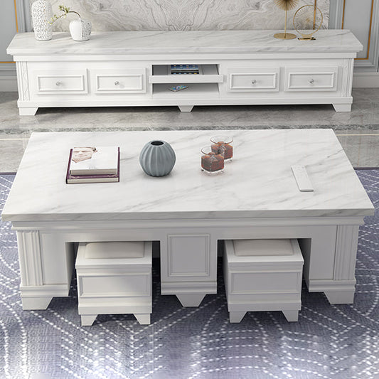 Pieta sinterizzata TV chiuse TV mobile moderno con cassetti di glide