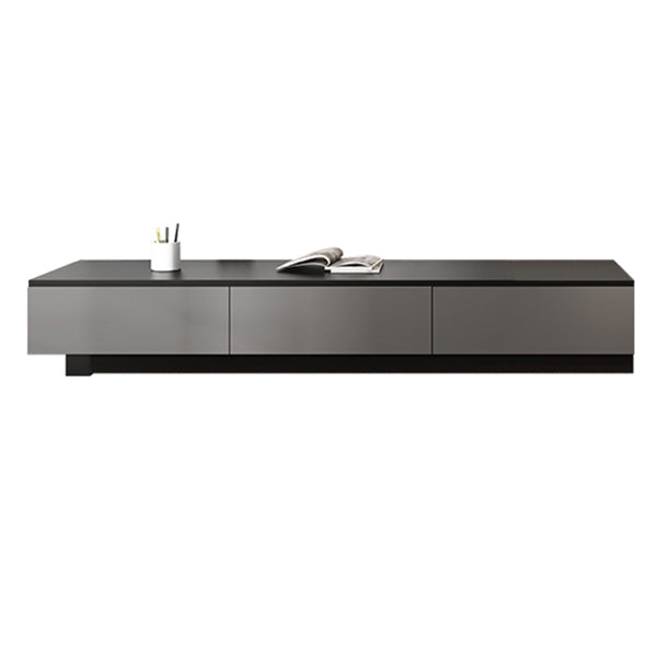 Modern TV Stand with Sliding Storage , TV Console in Grey Fit TVs for up to 71 / 92 Clearhalo 'furn' 'furn_tv_stands_entertainment_centers' 'Furniture' 'Living Room Furniture' 'TV Stands & Entertainment Centers' 'TV Stands & Media Storage Furniture' 'tv_stands_entertainment_centers' 5665080