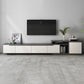 Gray TV Stand 71 /92 - Consola de TV de madera deslizante de pulgadas con cajones