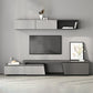 Gray TV Stand 71 /92 - Consola de TV de madera deslizante de pulgadas con cajones