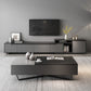Gray TV Stand 71 /92 - Consola de TV de madera deslizante de pulgadas con cajones