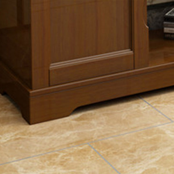 Traditionele tv -media staan ​​met laden Rubberwood Media Console