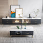 17.75 "W TV Stand Stand Glam -stijl ingesloten opslag tv -console met 4 laden