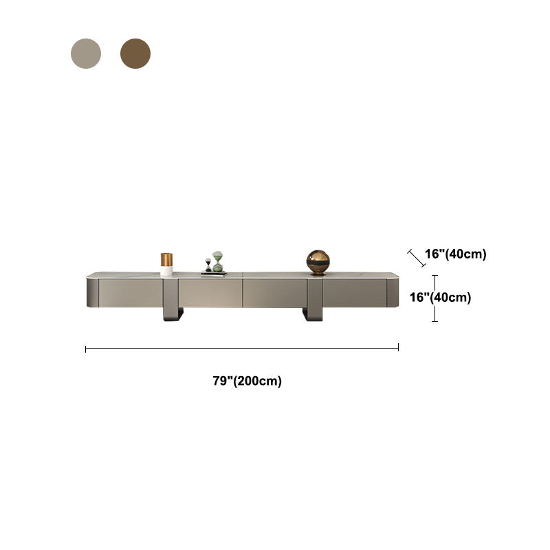 15.75"W TV Stand Glam Style Enclosed Storage TV Console with 4 Drawers Clearhalo 'furn' 'furn_tv_stands_entertainment_centers' 'Furniture' 'Living Room Furniture' 'TV Stands & Entertainment Centers' 'TV Stands & Media Storage Furniture' 'tv_stands_entertainment_centers' 5665303