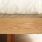 Conjunto de marco de cama de cama natural de la cama de plataforma de madera de 5.12 "