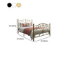 Four Poster Bed Glam Metal Bed, Camelback Open-Frame with Metal Legs
