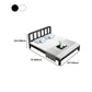 Contemporary Metal Slat Standard Bed with Rectangular Headboard