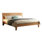 Natural Eiche Holzplattform Bett, Cal King Plattform Bettrahmen mit Bett
