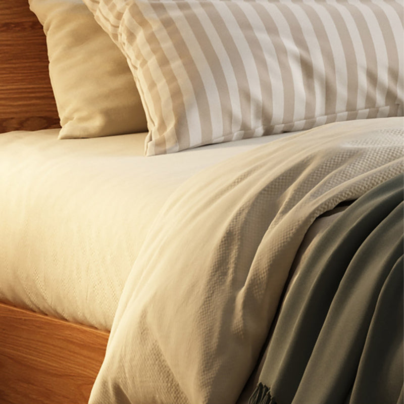 Natural Eiche Holzplattform Bett, Cal King Plattform Bettrahmen mit Bett