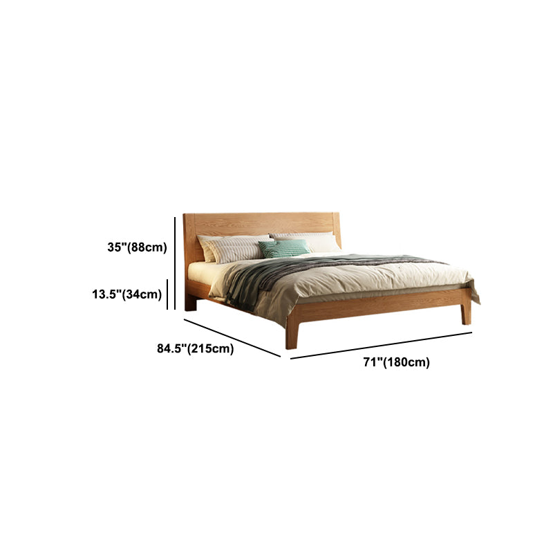 Natural Eiche Holzplattform Bett, Cal King Plattform Bettrahmen mit Bett