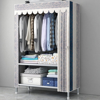 Armadio moderno del guardaroba in stile armadio in metallo argento