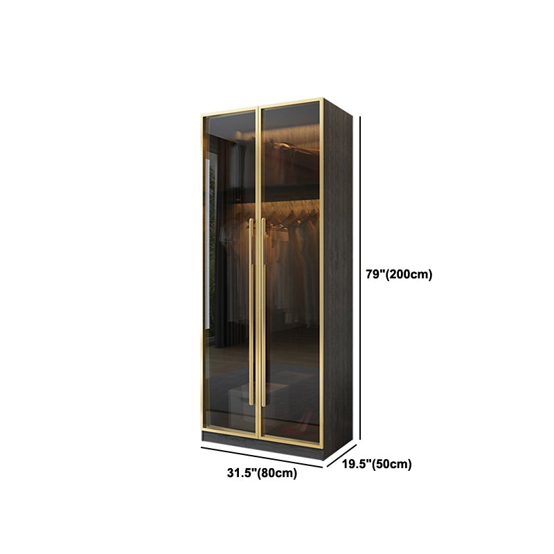 Moderne garderobe -kast met lade scharnierende garderobe armoire voor thuis