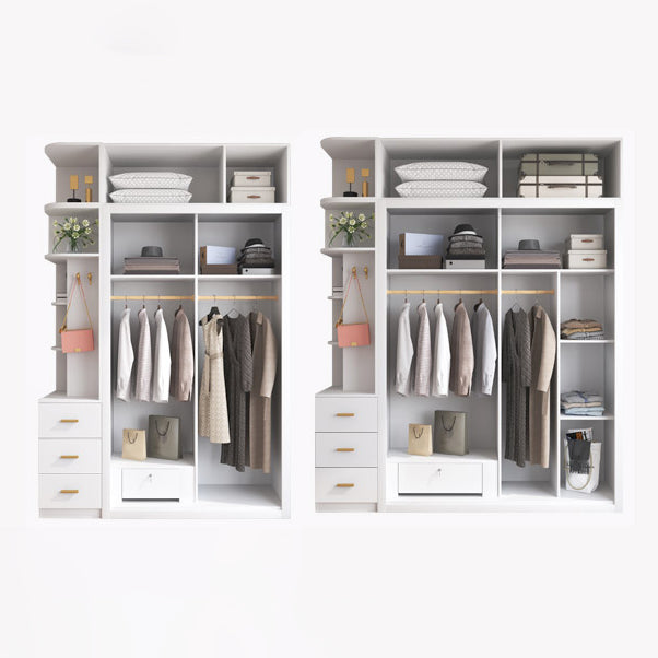 Witte schuifgarderobe kast gemanipuleerde houten garderobe armoire