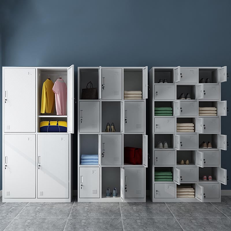 Metalen eigentijdse garderobe armoire scharnierende garderobe kast voor thuis