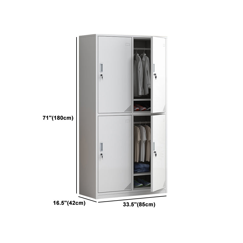 Armadio per armadio in metallo armadio contemporaneo incernierato