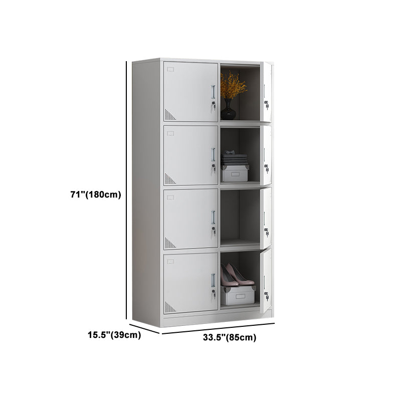 Armadio per armadio in metallo armadio contemporaneo incernierato
