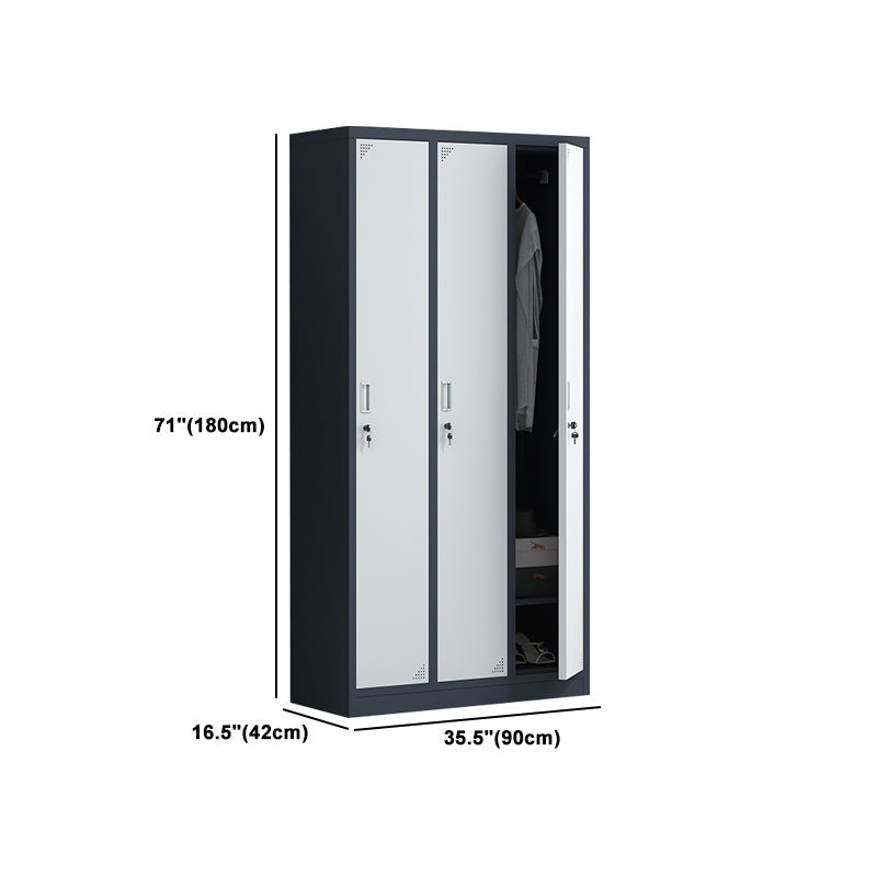 Armadio per armadio in metallo armadio contemporaneo incernierato