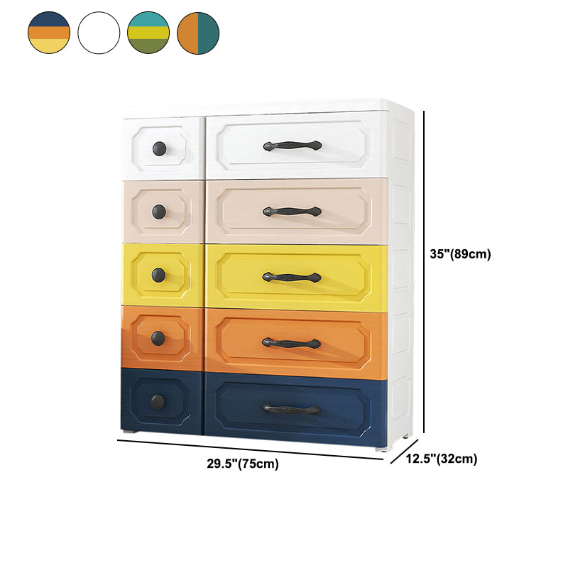 Plastic Storage Cabinet With Drawer Modern Wardrobe Cabinet for Home Clearhalo 'Armoires & Wardrobes' 'armoires_wardrobes' 'Bedroom Furniture' 'furn' 'furn_armoires_wardrobes' 'Furniture' 5665899