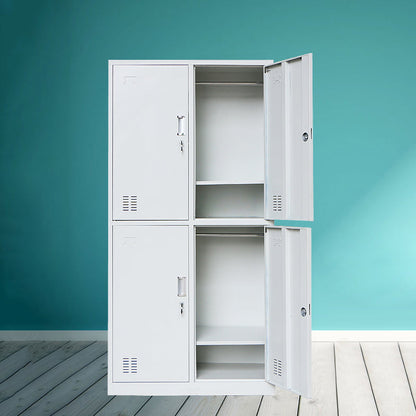 Metalen eigentijdse kast voor thuisgrijs scharnierende deur opbergkast