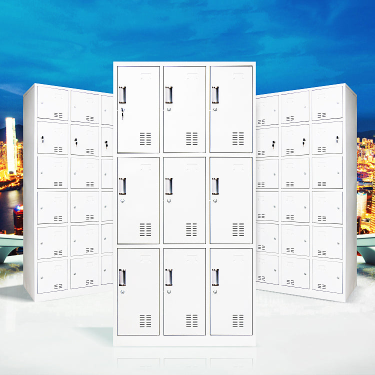 Metalen eigentijdse kast voor thuisgrijs scharnierende deur opbergkast