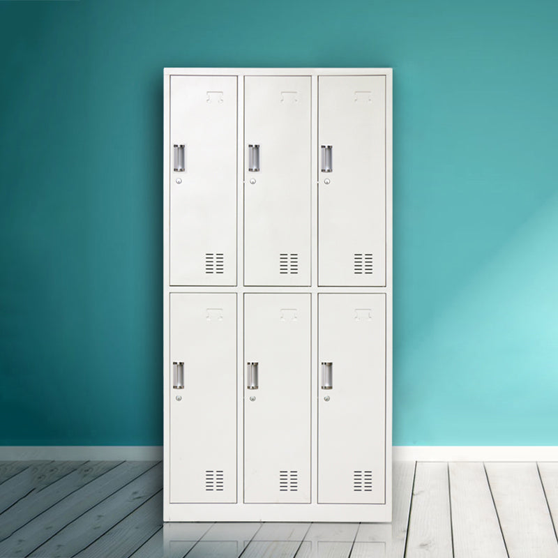 Metalen eigentijdse kast voor thuisgrijs scharnierende deur opbergkast