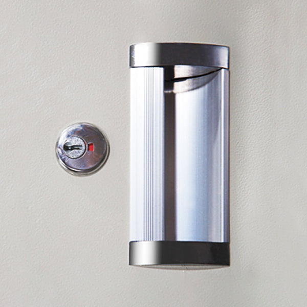 Metalen eigentijdse kast voor thuisgrijs scharnierende deur opbergkast