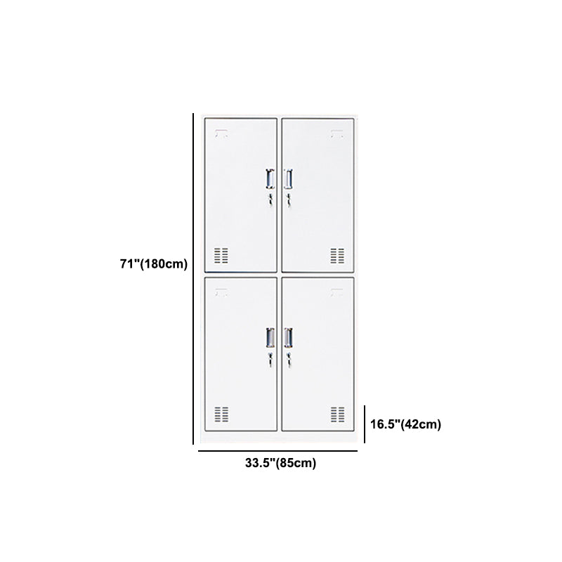 Metalen eigentijdse kast voor thuisgrijs scharnierende deur opbergkast