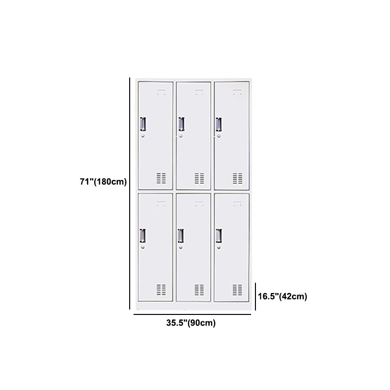 Metalen eigentijdse kast voor thuisgrijs scharnierende deur opbergkast