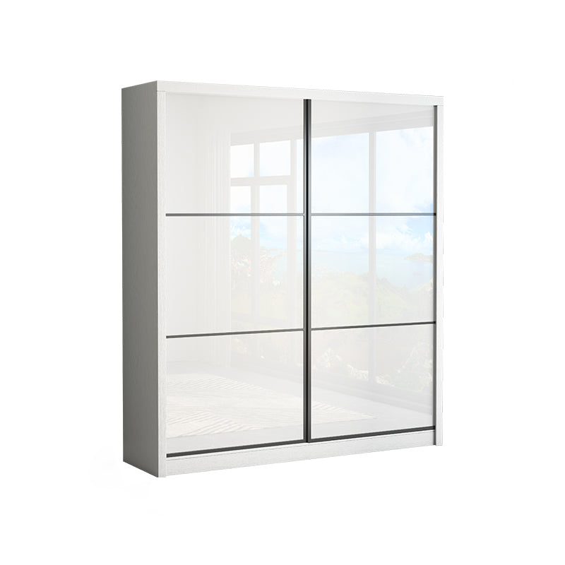 Wit High Gloss Garderobe Armoire Modern Engineered Wood Garderobe