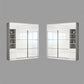 Wit High Gloss Garderobe Armoire Modern Engineered Wood Garderobe