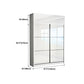 Wit High Gloss Garderobe Armoire Modern Engineered Wood Garderobe