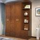 Rubberwood Wardrobe Armoire Traditional Wardrobe Cabinet for Home