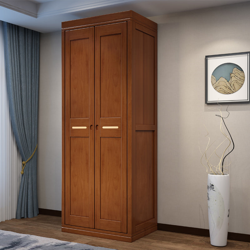 Rubberwood Wardrobe Armoire Traditional Wardrobe Cabinet for Home