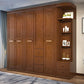 Rubberwood Wardrobe Armoire Traditional Wardrobe Cabinet for Home