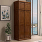 Traditional Sliding Wardrobe Cabinet Rubberwood Wardrobe Armoire Clearhalo 'Armoires & Wardrobes' 'armoires_wardrobes' 'Bedroom Furniture' 'furn' 'furn_armoires_wardrobes' 'Furniture' 5665970