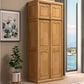 Traditional Sliding Wardrobe Cabinet Rubberwood Wardrobe Armoire Clearhalo 'Armoires & Wardrobes' 'armoires_wardrobes' 'Bedroom Furniture' 'furn' 'furn_armoires_wardrobes' 'Furniture' 5665974