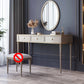 Mirror & 3 Drawers Makeup Vanity Dressing Table Solid Wood Dresser