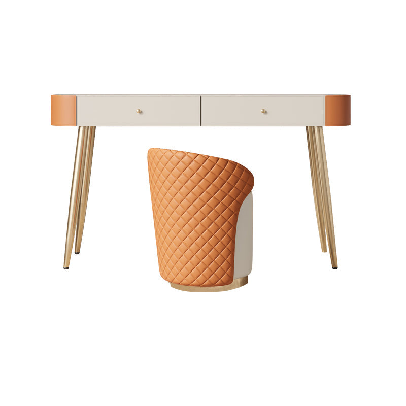 Luxuriöser Waschtisch mit gepolstertem Hocker 5 Speicherschubladen Eitelkeitsschreibtisch