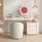 Beige Vanity Dressing Table Set Stool & Storage Drawers Vanity