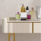 Beige Vanity Dressing Table Set Stool & Storage Drawers Vanity