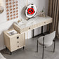 5 Holzschubladen Make -up -Tisch Schreibtisch Eitelkeit Stein Top Eitelkeitstisch