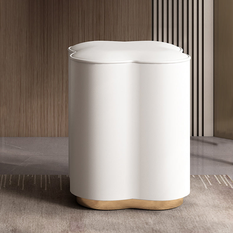 Tavolo da toep in legno in legno bianco vanità set di sgabelli lussuosi