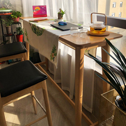 Contatore di legno in legno in stile contemporaneo Tavolino rettangolo bar per cucina