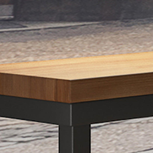 Mesa de comedor de madera de pino, mesa de Bar rectangular moderna para tienda de té con leche y cafetería