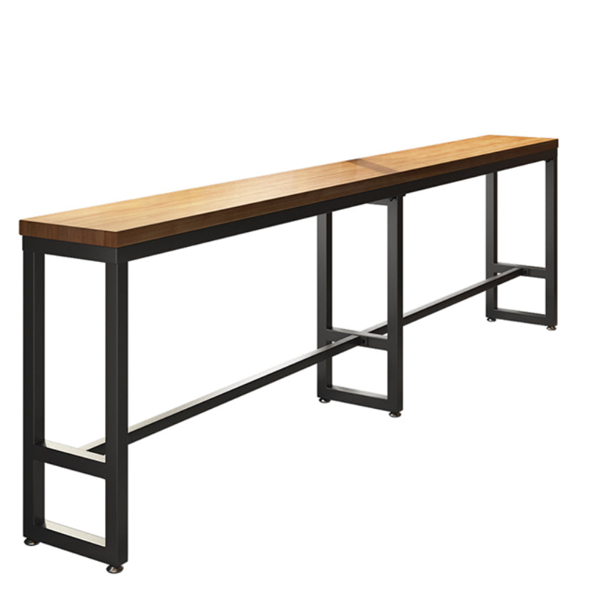 Mesa de comedor de madera de pino, mesa de Bar rectangular moderna para tienda de té con leche y cafetería