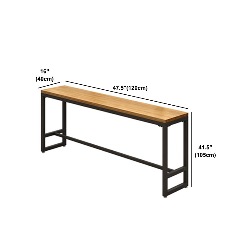 Mesa de comedor de madera de pino, mesa de Bar rectangular moderna para tienda de té con leche y cafetería