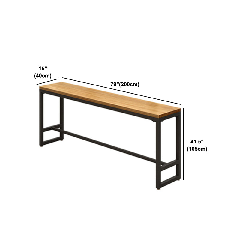 Mesa de comedor de madera de pino, mesa de Bar rectangular moderna para tienda de té con leche y cafetería