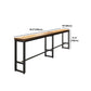Mesa de comedor de madera de pino, mesa de Bar rectangular moderna para tienda de té con leche y cafetería