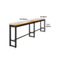 Mesa de comedor de madera de pino, mesa de Bar rectangular moderna para tienda de té con leche y cafetería